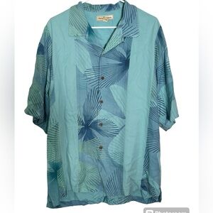 Tommy Bahama 100% Silk Palm Tree Shirt